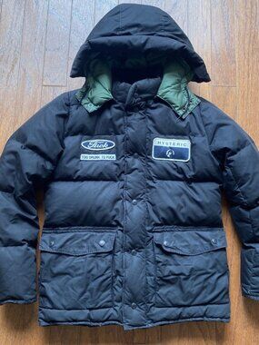 Hysteric Glamour Too Dr*nk To F*ck Parka Jacket Mens Small